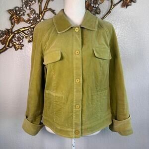 Super unique vintage olivechartreuse jacket